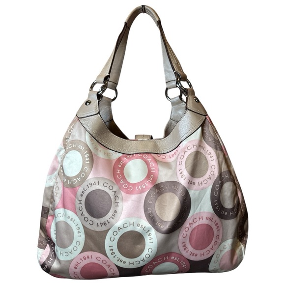 ❌SOLD❌Coach Snaphead Sateen Hobo Bag EUC - Picture 3 of 15